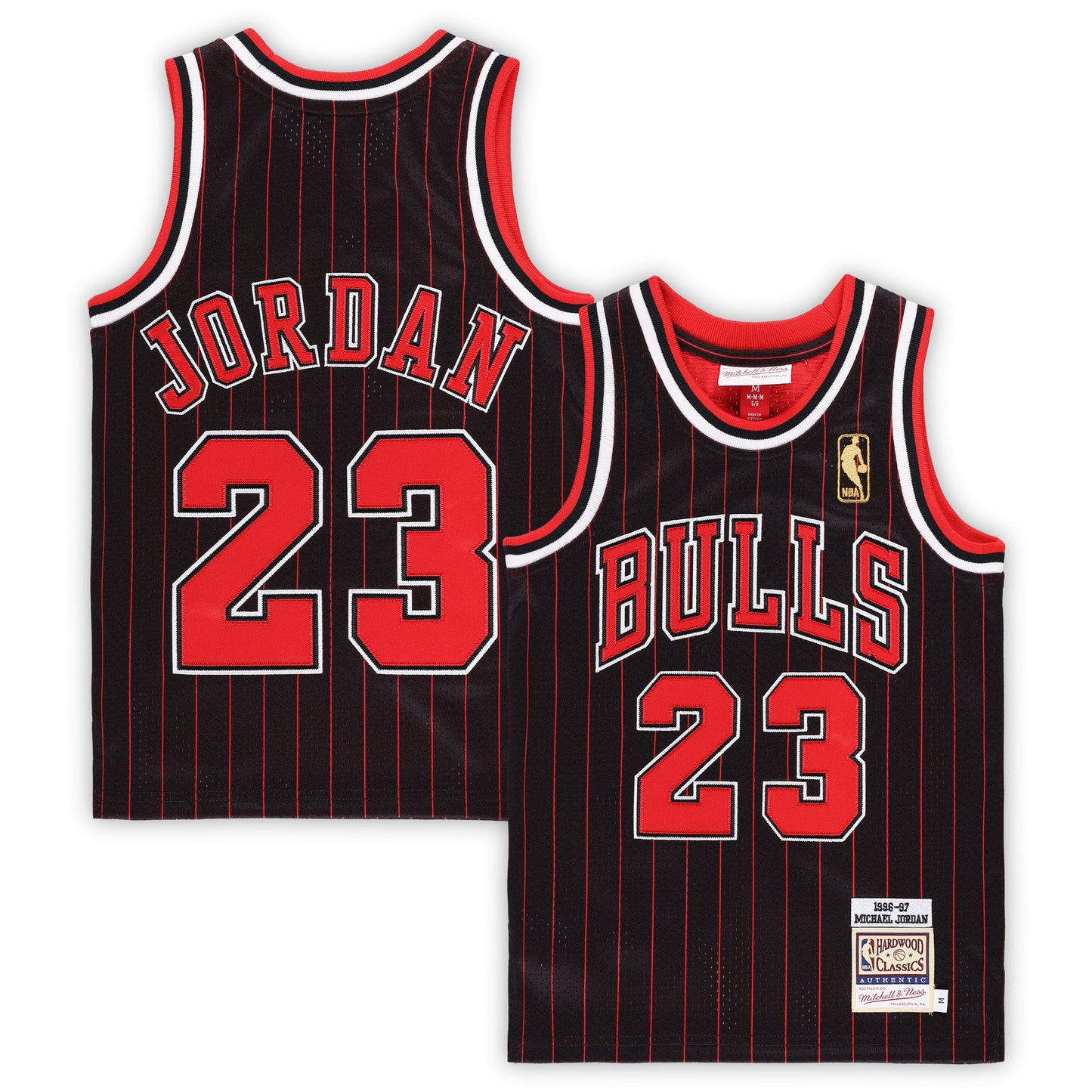 Michael Jordan Chicago Bulls Mitchell & Ness Preschool 1996/97 Hardwood Classics Authentic Jersey - Black