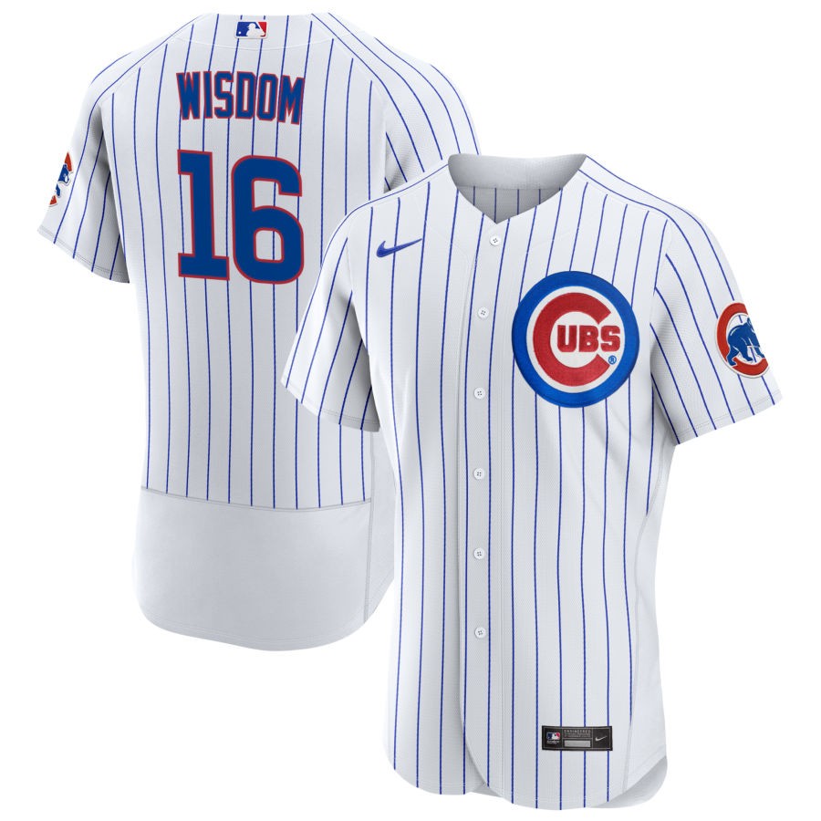 Patrick Wisdom Chicago Cubs Nike Home Authentic Jersey - White