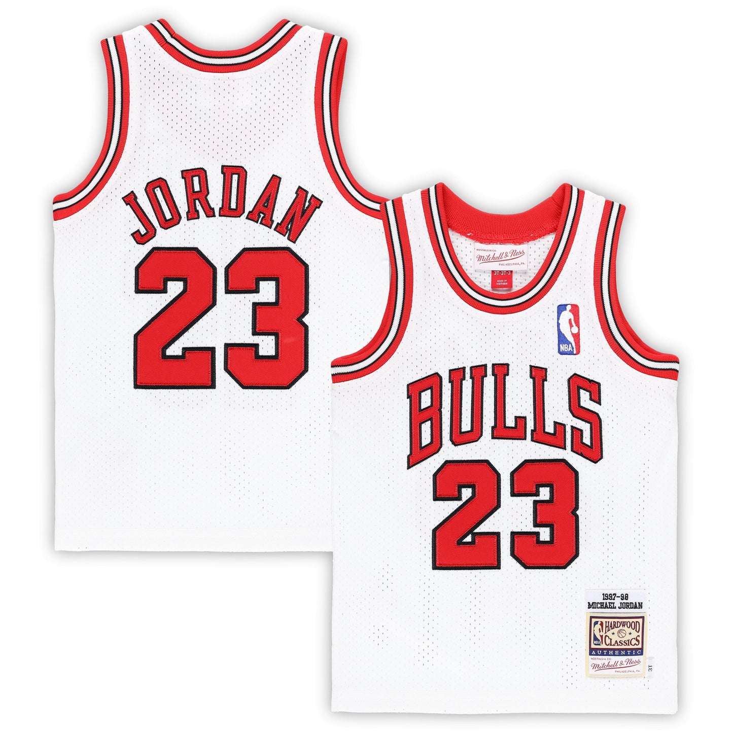Michael Jordan Chicago Bulls Mitchell & Ness Toddler 1997/98 Hardwood Classics Authentic Jersey - White
