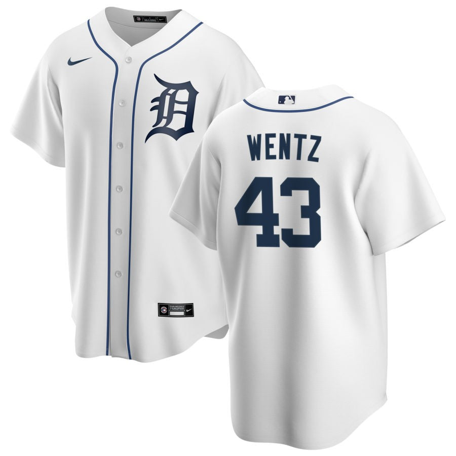 Joey Wentz Detroit Tigers Nike Home Replica Jersey - White