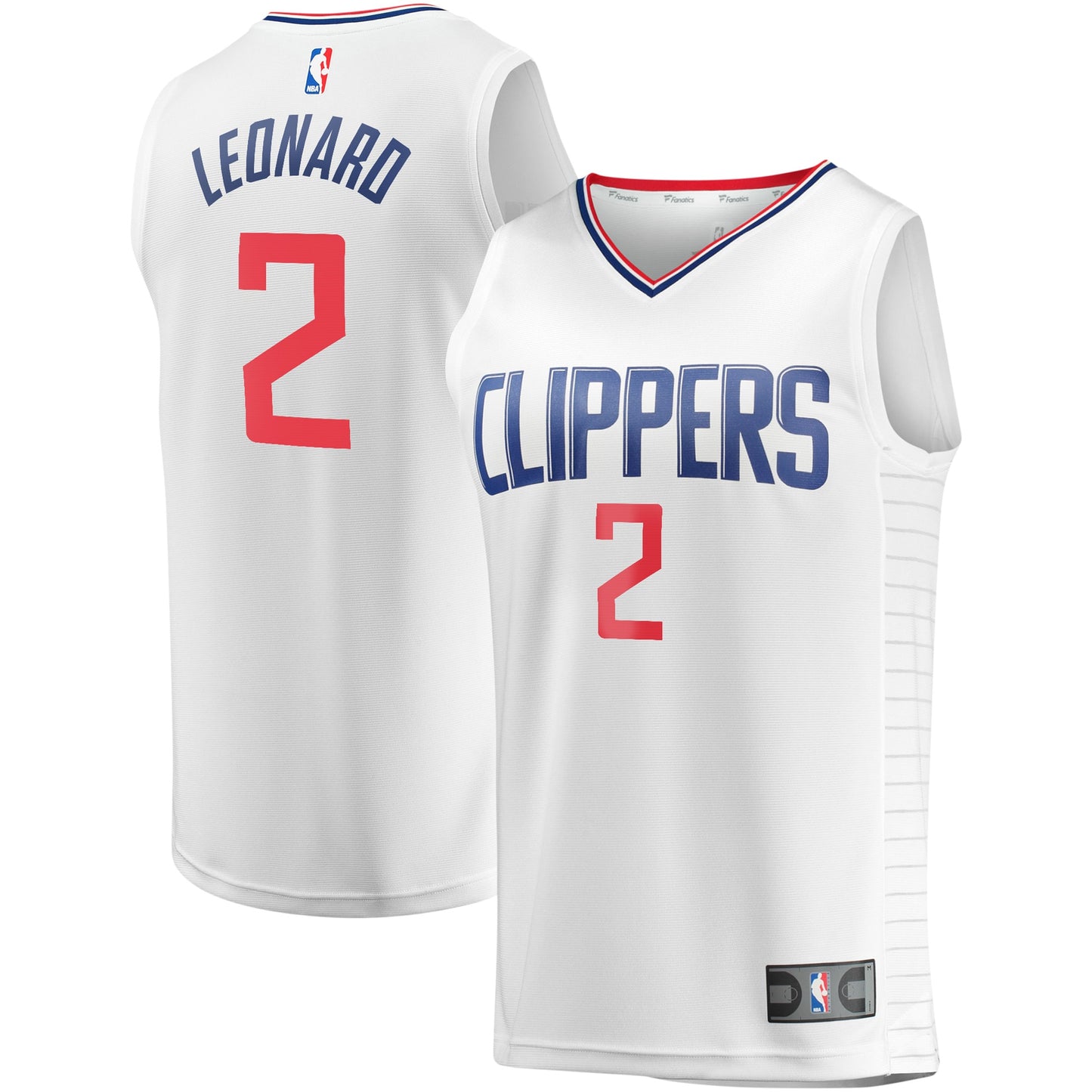 Kawhi Leonard LA Clippers Fanatics Branded Youth Fast Break Player Jersey - Association Edition - White