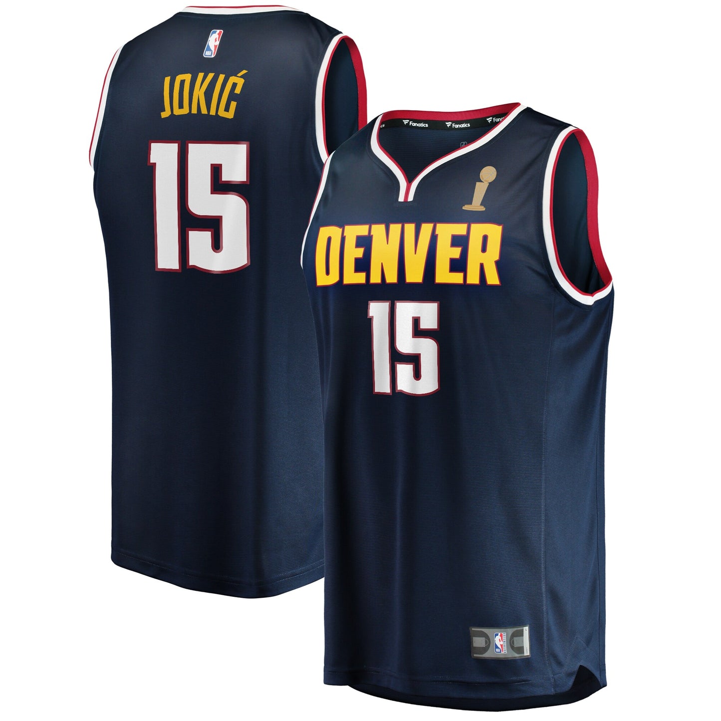 Nikola Jokic Denver Nuggets Fanatics Branded Navy 2023 NBA Finals Champions Fast Break Player Jersey - Icon Edition
