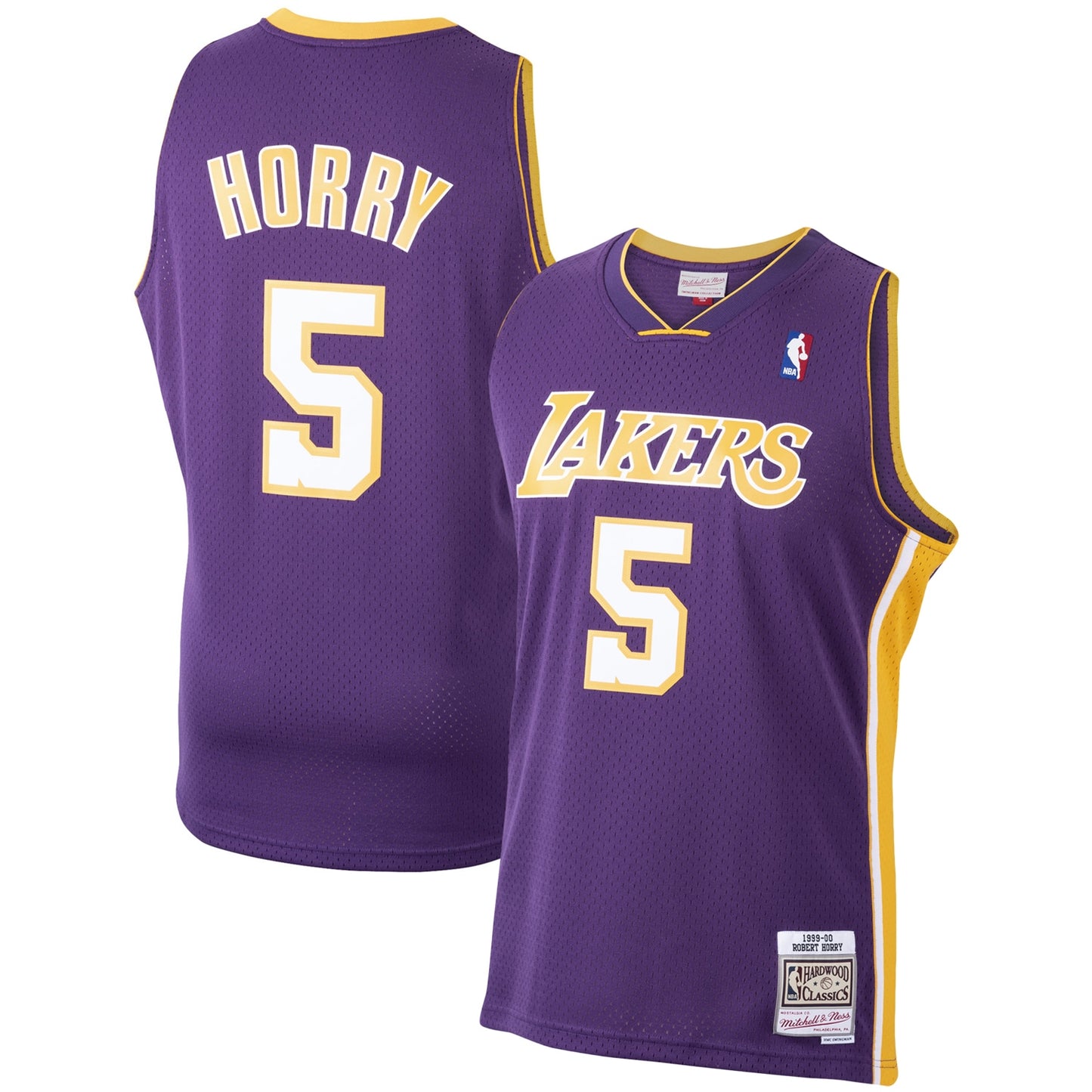 Robert Horry Los Angeles Lakers Mitchell & Ness Hardwood Classics Swingman Jersey - Purple